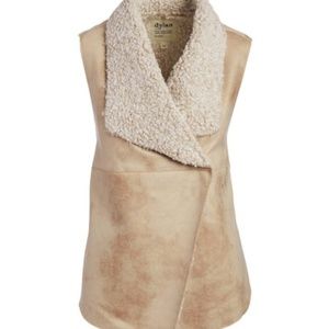 True Grit Dylan Shearling Sherpa Faux Suede Vest